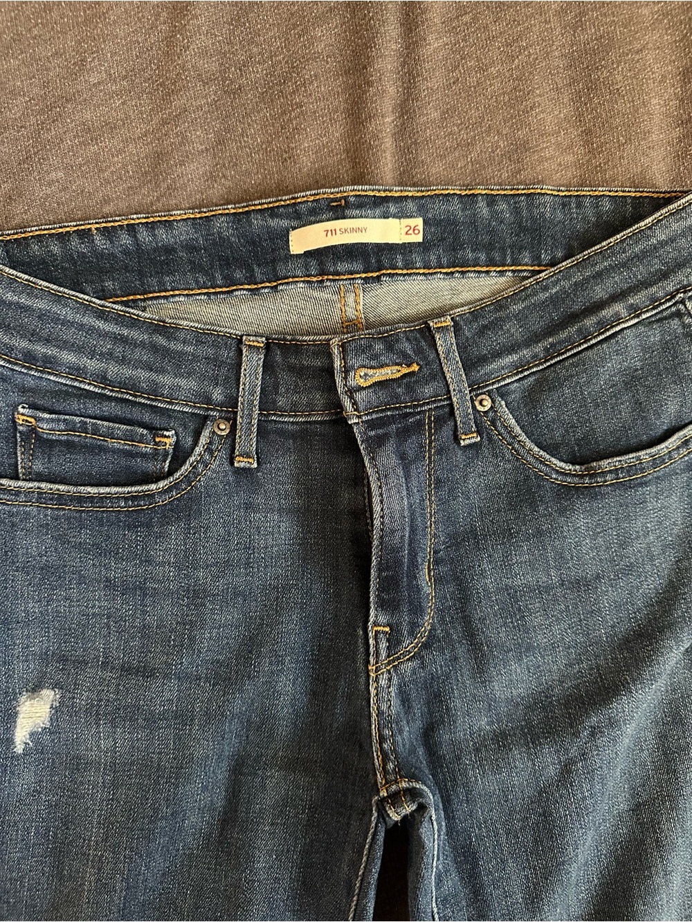 Levi's 711 Skinny Jeans in Denim Blue